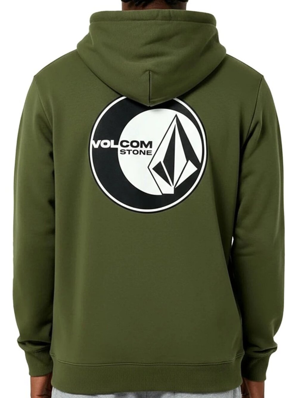 New! Volcom Stone Fleece Hoodie Sweatshirt Pullover Men's XXL Olive Green